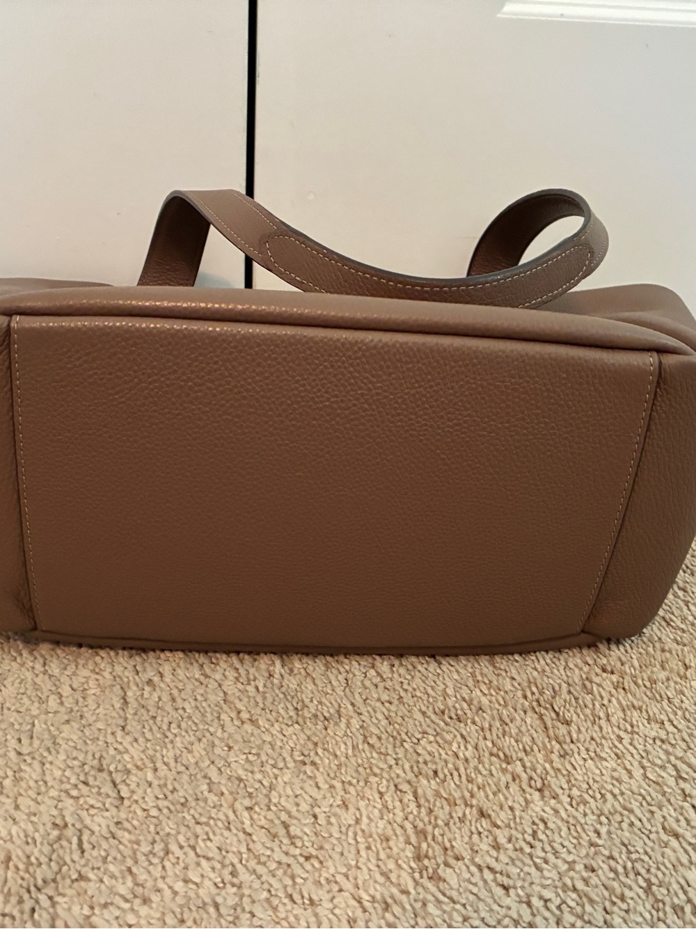 COACH Tote Dark Stone Pebbled Leather Hadley Tote - Picture 7 of 8